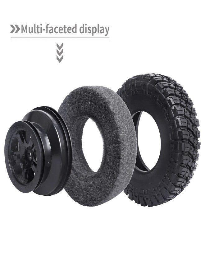 إطارات وعجلات GoHobby 4.72 بوصة 120 مم RC Short Course مقاس 12 مم سداسي لسيارات Traxxas Slash 2WD و Slash 4x4 و Losi SCT و Redcat Blackout SC بمقياس 1/10، مجموعة من 4 قطع (النوع 2) - Image 5